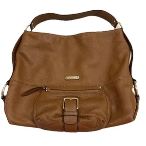 Bolso de Hombro Hobo Michael Kors Austin Cuero Guijarro Grande Cartera Cuero Marrón - Imagen 1 de 11
