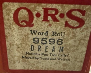 QRS Player Piano Word Roll 9596 Dream Fox Trot - Picture 1 of 4