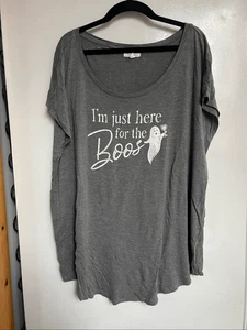 Camiseta gris mujer Maurice’s I’m Just Here For The Boos talla 1X - Imagen 1 de 5