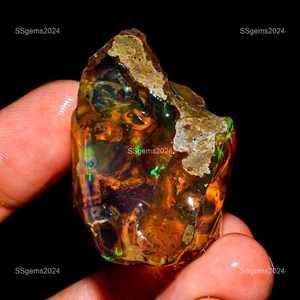 74 CTs Ópalo Áspero Natural Ópalo Etíope Crudo Ópalo Welo Piedra Preciosa Multi Fuego - Imagen 1 de 4