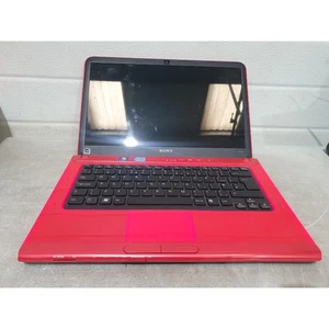 Sony Vaio PCG-61813M Laptop Red 14" Display Intel Core i3 Wi-Fi USB - For Parts - Picture 1 of 17