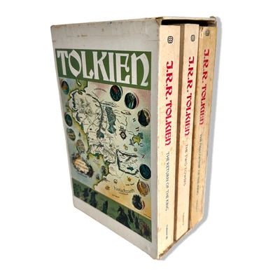 J.R.R. TOLKIEN Властелин колец 1975 Ballantine бокс-сет винтажный PB 4-е издание - Изображение 1 из 4