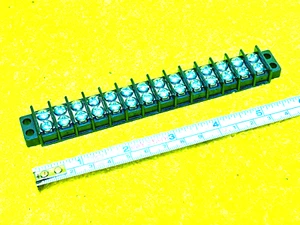 EATON BUSSMANN TB100-14 TERMINAL BLOCK BARRIER STRIP 30 AMP 300 VAC 14-CIRCUIT - Picture 1 of 7