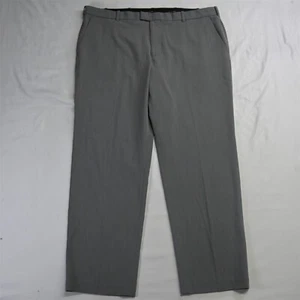 Van Heusen 40 x 30 Gray Micro Check Flex Flat Front Dress Mens Pants - Picture 1 of 7