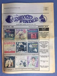 The RECORD FINDER - No.189 Winter 2010 - Hard To Find US Newspaper for Vinyl - Bild 1 von 3