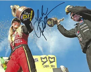 Leah Pritchett NHRA Top Fuel Driver Signed 8 x 10 Photo Racing Papa Johns - Picture 1 of 1