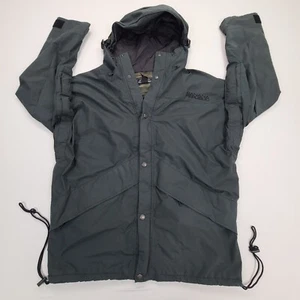 Banana Republic Jacket Mens Small Black Windbreaker Full Zip Hoodie Softshell - Picture 1 of 7