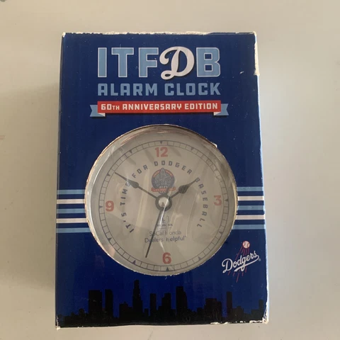 Los Angeles Dodgers 60th Anniversary Alarm Clock SGA 4-24-18 Baseball Cover