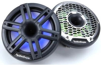 Rockford Fosgate M2-8HB 8" Color Optix 2-Way Marine Speakers Horn System - Black