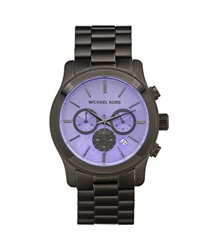 Michael Kors Runway Gunmetal Watch Violet Dial MK5954 - Image 1 of 1