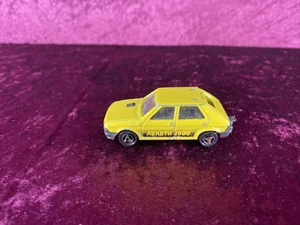 Majorette Fiat Ritmo Abarth 2000 #239 France Made 1980s Yellow 1/55 Vntg Collect - Picture 1 of 12
