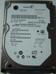 80GB SATA 2.5" 9.5mm ST980811AS Seagate Hard Drive Tested Good Our Drives Work - Picture 1 of 1