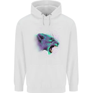 A Watercolour Lion Childrens Kids Hoodie - Picture 1 of 3