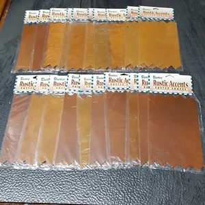 Three Random Darice Rustic Accents 7" x 4" Rusty Tin Rectangle Banner 6552-71 - Picture 1 of 3