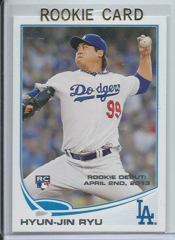 2013 Topps Update Hyun-Jin Ryu Rookie Card RC #US192 Blue Jays Mint - Image 1 of 1