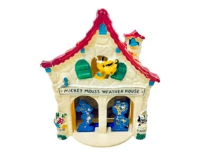 Walt Disney Vintage 1950's Mickey Mouse Weather House Forcaster Hygrometer - Picture 1 of 12