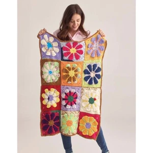 Premier® Tropical Petals Throw Crochet Kit - Picture 1 of 1