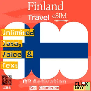 Esim, Finlande Travel eSIM, 35 Go de données Internet + appels et SMS illimités pendant 30 jours - Photo 1 sur 7