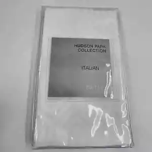 Hudson Park Collection Italian Tivoli Jacquard Sateen Euro Pillow Sham White New - Picture 1 of 4