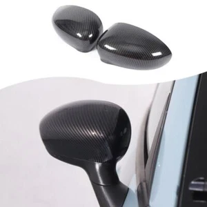 Paar Passend Für 2010–2023 Fiat 500 Abarth 595 Carbon Optik Außenspiegelkappen - Bild 1 von 10