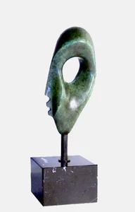 Anthony Quinn, Head, Carved Hard Stone Sculpture - Picture 1 of 1