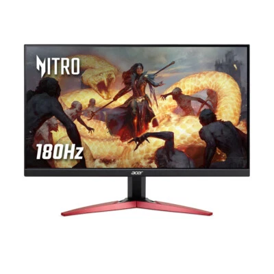 Acer Nitro KG241YM3 23.8" FHD IPS 180Hz 0.5ms AMD Free Sync Flat Gaming Monitor - Image 1 of 3