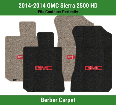 Lloyd Berber Front Row Carpet Mats for 2014 GMC Sierra 2500 HD w/Red GMC 1 Logo - Image 1 of 4