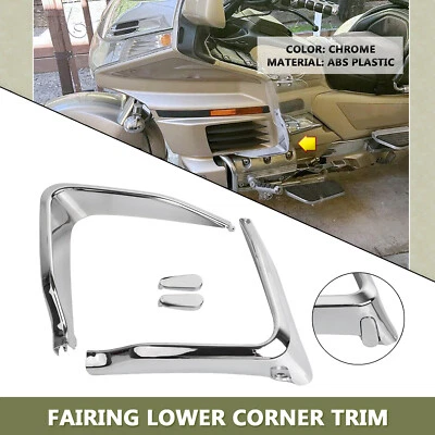 Chrome Fairing Lower Corner Trim For Honda Goldwing 1500 GL1500SE GL1500 1988-00 - Image 1 of 4