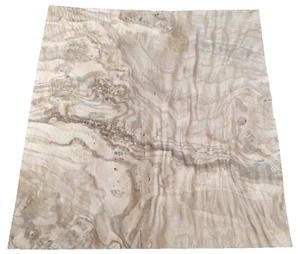 Ash Olive Burl wood veneer 9" x 9" with no backing raw veneer 1/42" thickness AA - Picture 1 of 4