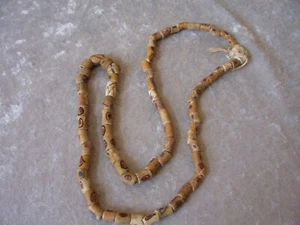 Doctors Estate Antique 1800's Rare Ancient Bodom Yellow Bead Strand - Picture 1 of 9