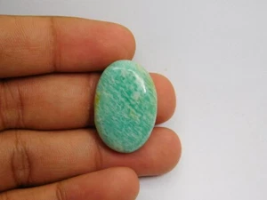 Excellent 100% Natural Green Amazonite Cabochon Loose Gemstone 26 Cts. ME-4564 - Picture 1 of 4