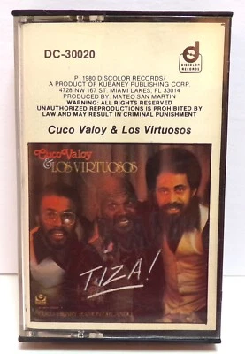 1980 Cuco Valoy & Los Virtuosos - Tiza - Discolor - Cassette TESTED - Image 1 of 4
