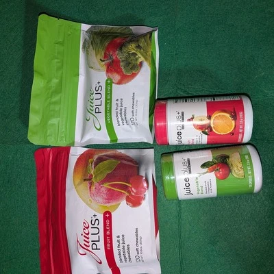 Juice Plus+ Fruit & Veggie Blend Capsules and Chewables FAMILY SIZED SUPPLY - Image 1 of 4