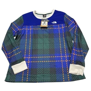 The North Face Top Damen XXL Flash Dry Base Layer kariert Waffelstrick Outdoor - Bild 1 von 7
