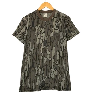 Vintage 1980'S DUCK BAY Camouflage Pattern Treebark Camo Print T-Shirt Made ... - Picture 1 of 7