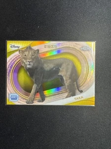  2025 Topps Chrome Disney Taka Yellow Refractor /275 #197 Debut - Picture 1 of 3