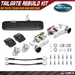 Rear Tailgate Hardware Rebuild Kit w/Cable for Toyota Tacoma 2005 2006 2007 2008 - Picture 1 of 11