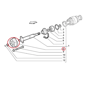 GIUNTO ALBERO TRASMISSIONE FIAT DUCATO 4x4 ORIGINALE 7696773 - Imagen 1 de 1