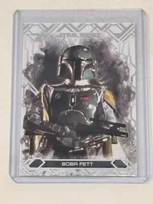 2017 Topps Star Wars Masterwork Boba Fett #50 Silver - Image 1 of 2