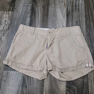 Nike Beige Cargo Shorts Athletic Sport Pockets Hiking Womens Size 8 - Picture 1 of 11