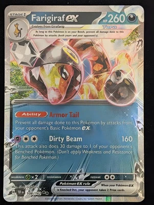 Farigiraf ex - (108/162) SV05: Temporal Forces Pokemon NM - Image 1 of 2