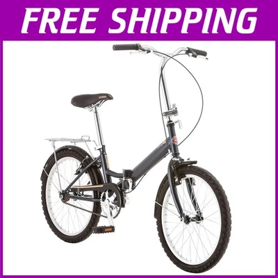 Bicicleta plegable con bisagra para adultos con ruedas de 20 pulgadas y bolsa de transporte - Urban Commuter Foto 1 de 4