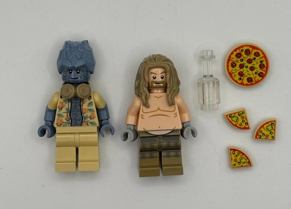 LEGO Fat Thor & Korg Minifigures Asgard 76200 sh753 sh0752 Marvel