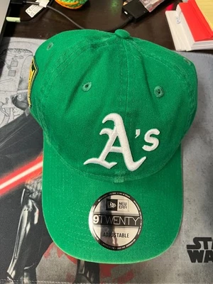 Кепка регулируемая MLB Athletics Sacramento Tower Bridge Kelly зеленая New Era - Изображение 1 из 3