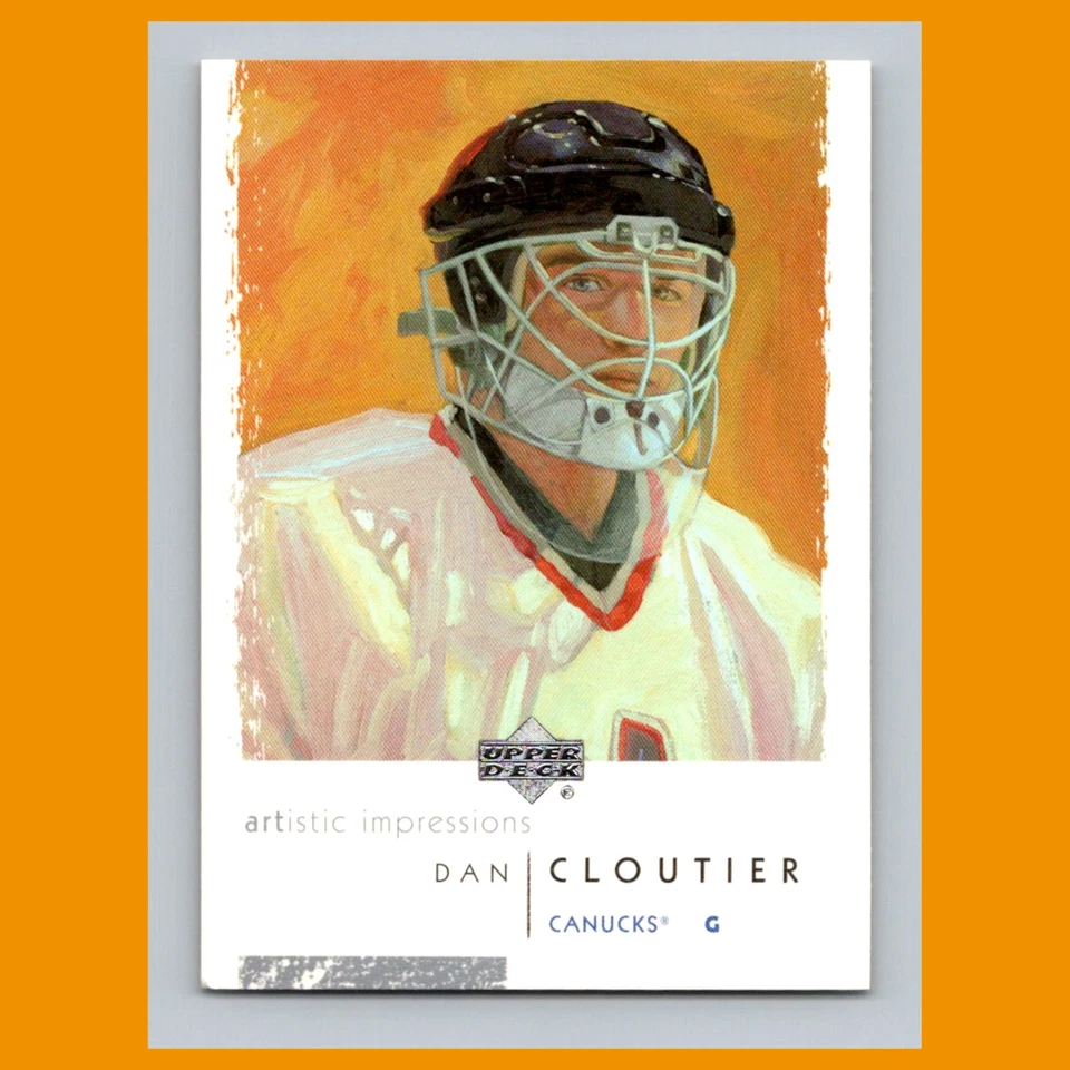 Dan Cloutier #86 2002 UD Artistic Impressions Vancouver Canucks Hockey Card NHL - Image 1 of 3