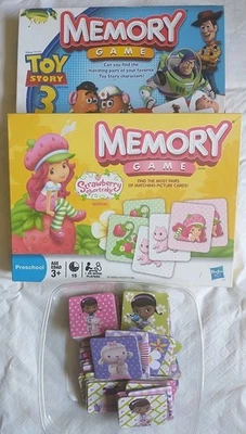 Lot of 3 Memory Games: Strawberry Shortcake, Toy Story 3, Doc McStuffins - Image 1 of 4