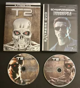 T2 Terminator Two Extreme DVD Edition 2-Disc Set Metal Cover Steelcase 2003 Used - Picture 1 of 16