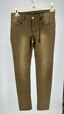 Коричневые джинсы Custo Barcelona с золотыми деталями размер 30 дюймов W 31 дюйм L - Изображение 1 из 4