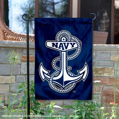 Navy Midshipmen Anchor Garden Flag and Yard Banner Cover