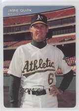 1991 Mother's Cookies Oakland Athletics Jamie Quirk #15